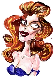 Julie London - caricatura